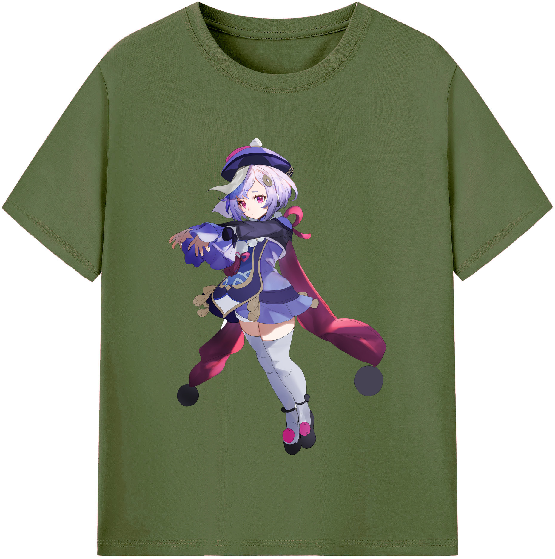 げんし神 七七 なな  genshin Nana 綿100％半袖Tシャツ（フロントプリント）